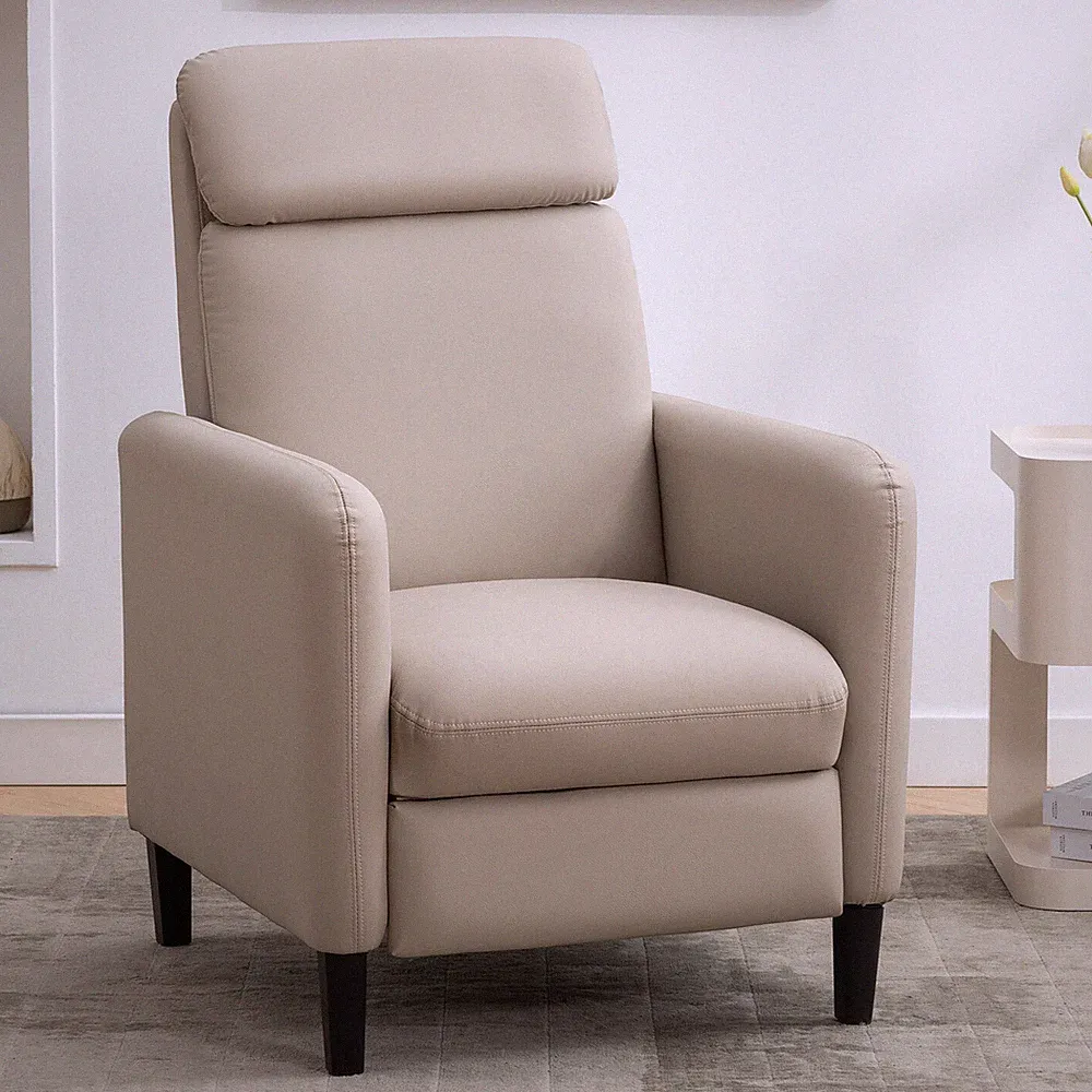 Adjustable Recliner Chair Accent Chairs Leather Single Sofa Home Theater Seating