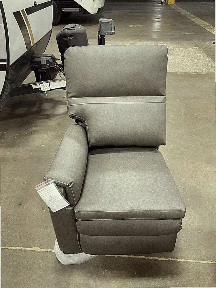 KATHY IRELAND 142226 MODULAR MANUAL RIGHT ARM RECLINER SEAPORT SEAL GRAY RV