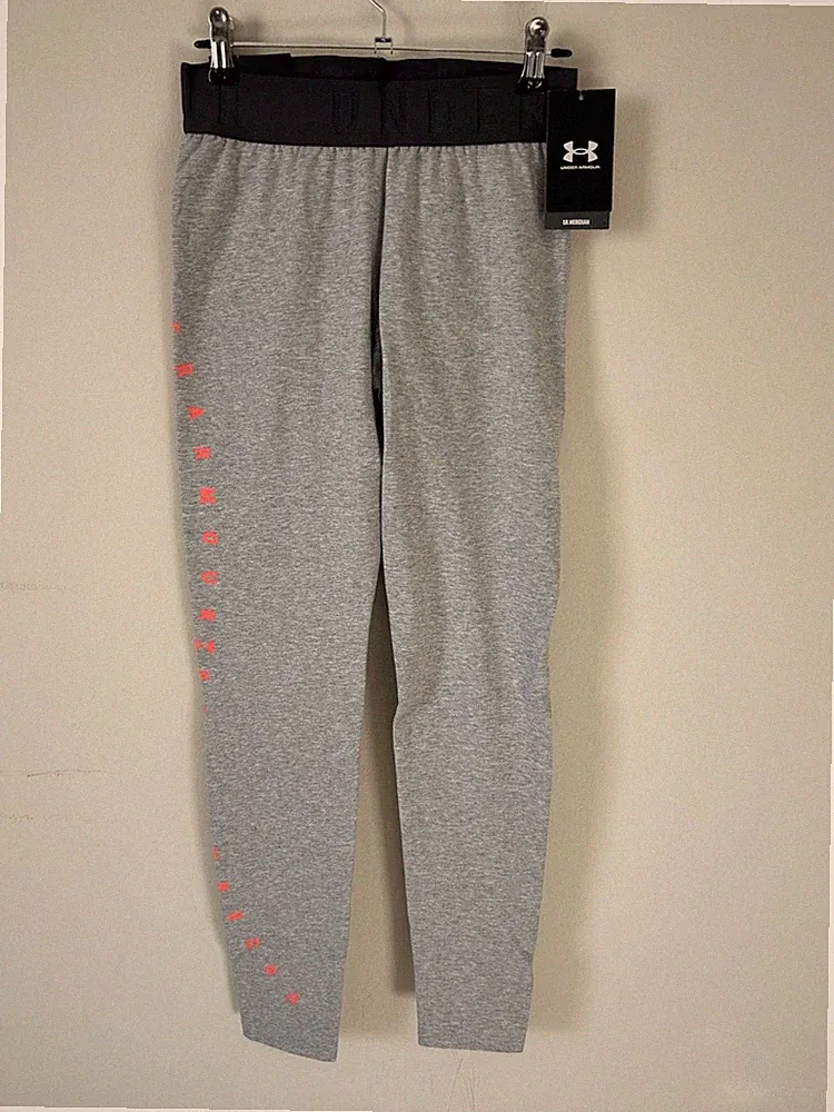 Under Armour Fitted Midrise Full Length Leggings Grey Size Small $$60