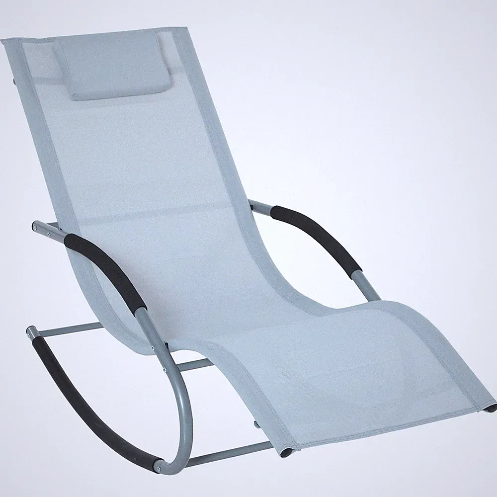 Zero Gravity Rocking Chair Outdoor Chaise Lounge Chair Recliner Rocker